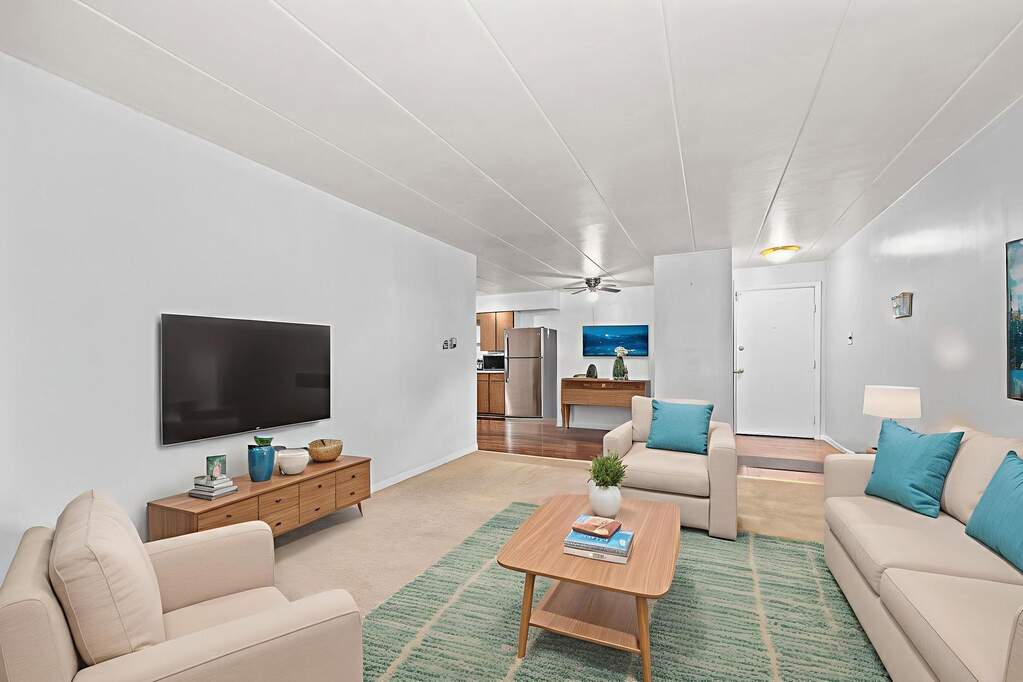 Lansing Apartments — Spacious Living Room Interior